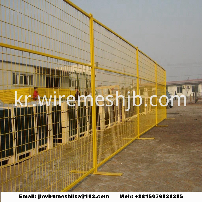 Powder Coated And Galvanized Temporary Fence